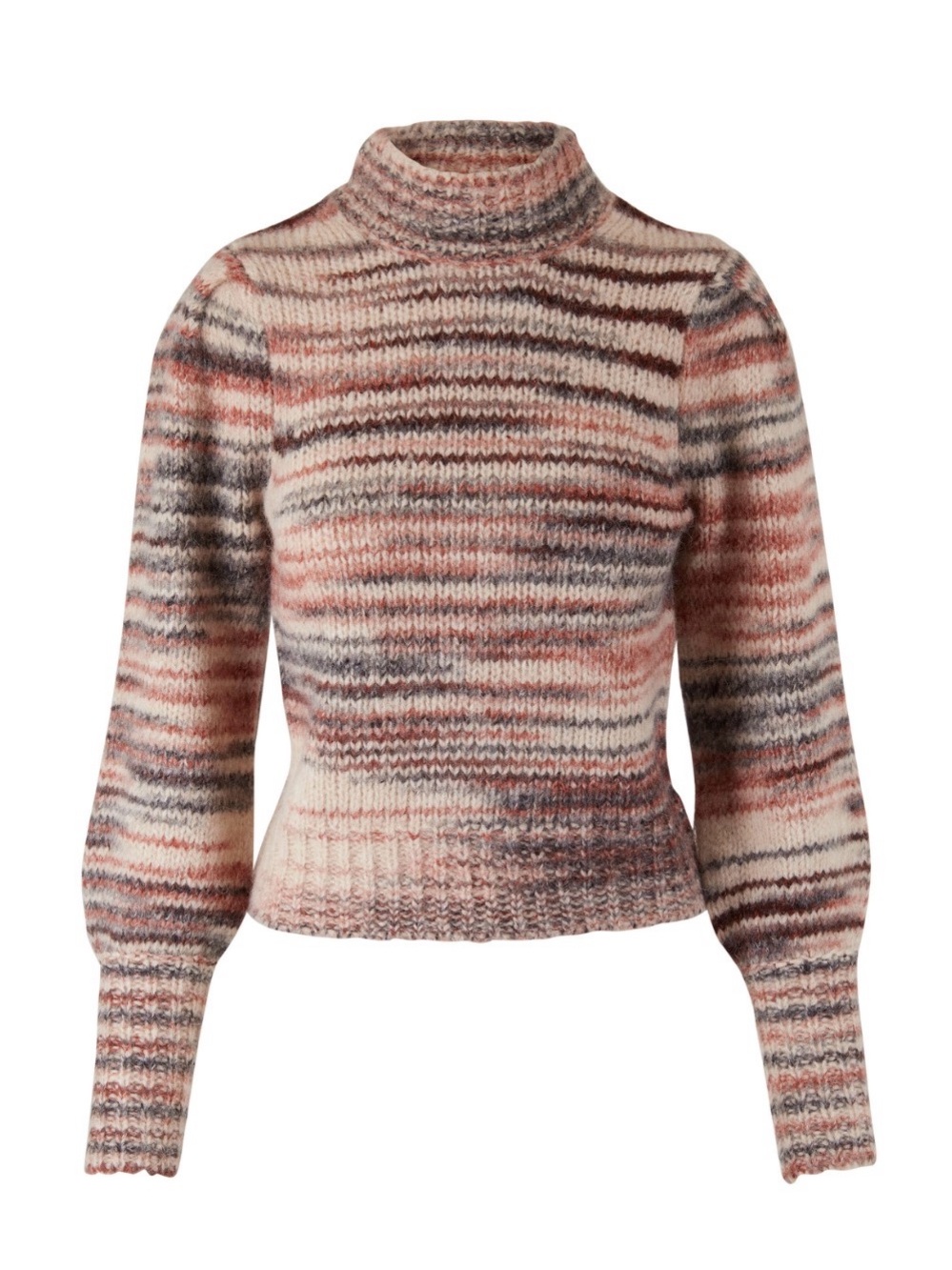Veronica Beard Alston Sweater Brown & Pink Striped Medium